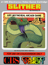 Slither Colecovision  box art